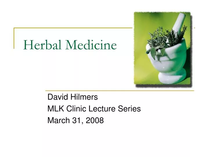 herbal medicine