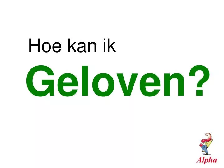 geloven