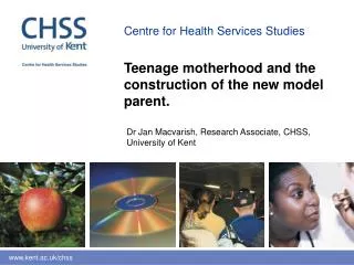 Teenage motherhood and the construction of the new model parent.
