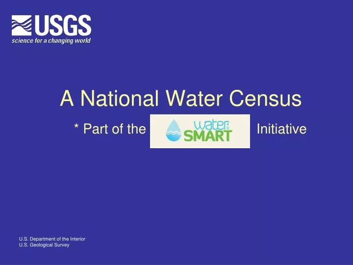 a national water census part of the initiative