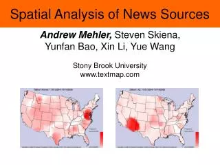 Spatial Analysis of News Sources
