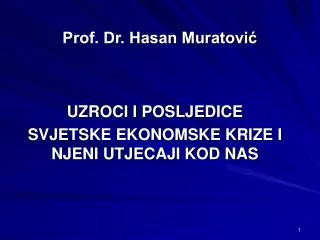 Prof. Dr. Hasan Muratović