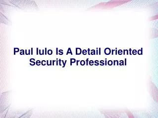 Paul Iulo