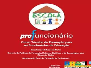 Secretaria de Educação Básica Diretoria de Políticas de Formação, Materiais Didáticos e de Tecnologias para Educação B