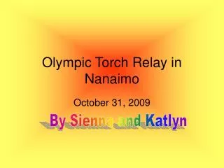 Olympic Torch Relay in Nanaimo
