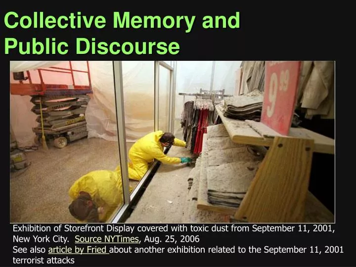 collective memory and public discourse