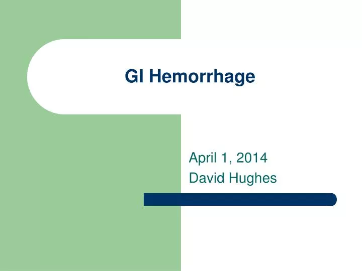 gi hemorrhage