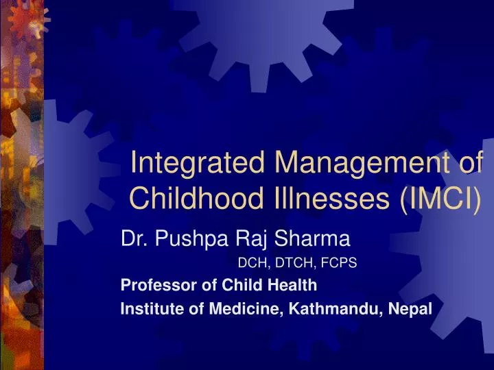 integrated management of childhood illnesses imci