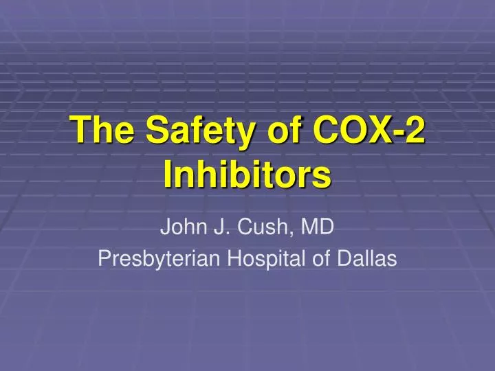 the safety of cox 2 inhibitors