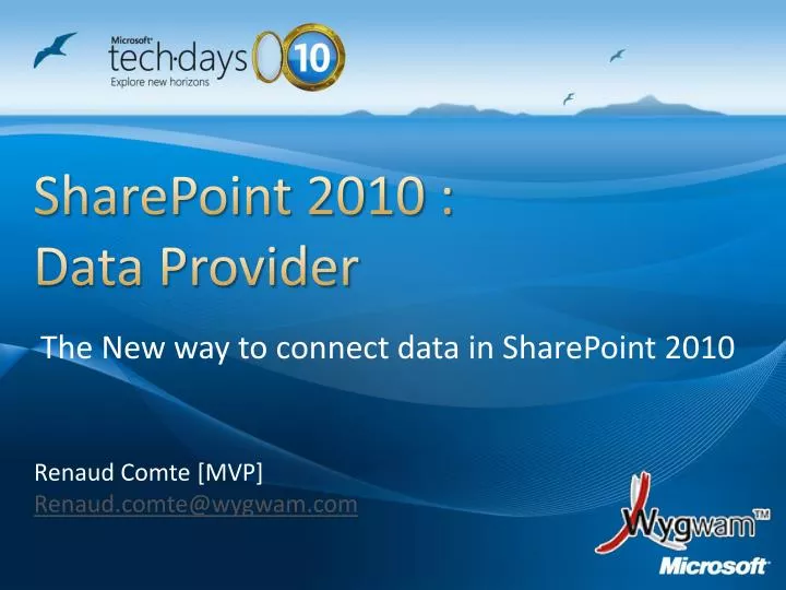 sharepoint 2010 data provider