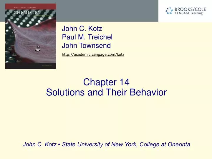 chapter 14 solutions and their behavior