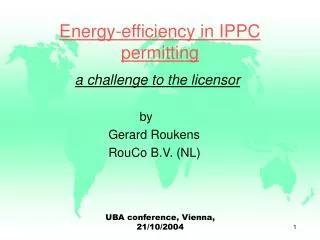 Energy-efficiency in IPPC permitting