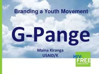 G-Pange Maina Kiranga USAID/K