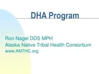 DHA Program