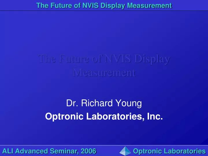 the future of nvis display measurement