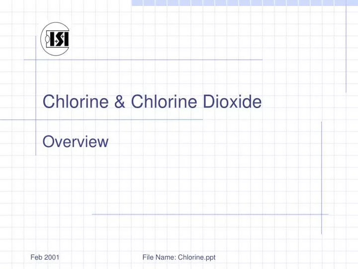 chlorine chlorine dioxide