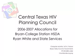 Central Texas HIV Planning Council