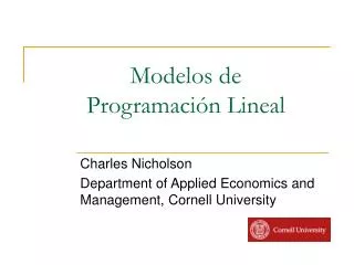 modelos de programaci n l ineal