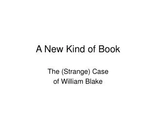 A New Kind of Book