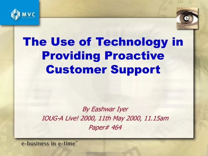the use of technology in providing proactive customer support