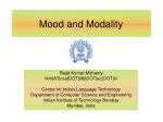 Mood and Modality - slide 1