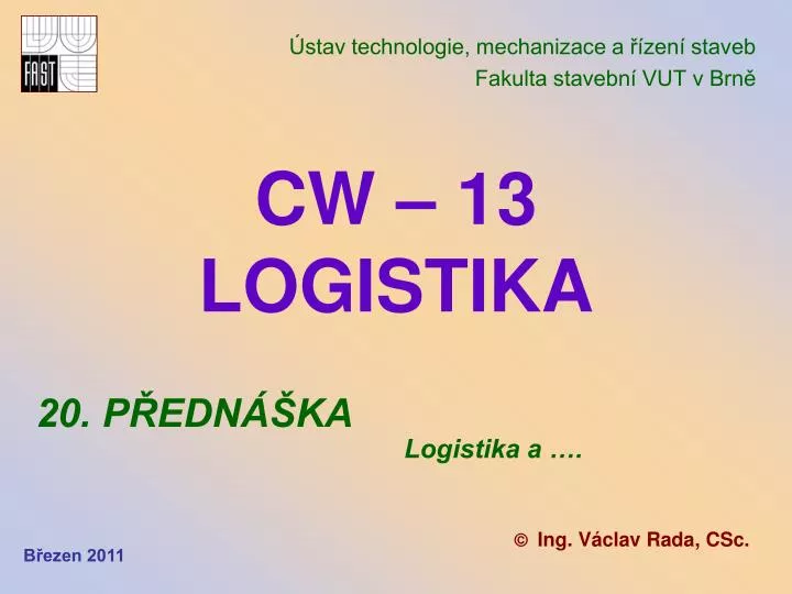 cw 13 logistika