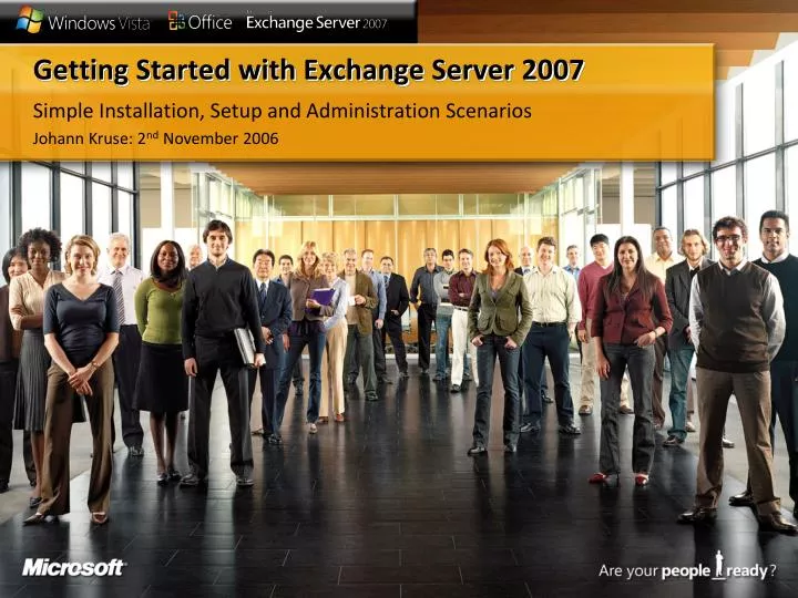 getting started with exchange server 2007