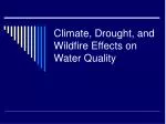 Climate, Drought, and Wildfire Effects on Water Quality