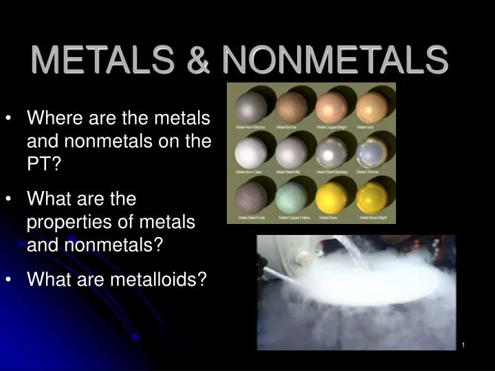 metals nonmetals