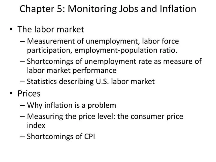 chapter 5 monitoring jobs and inflation
