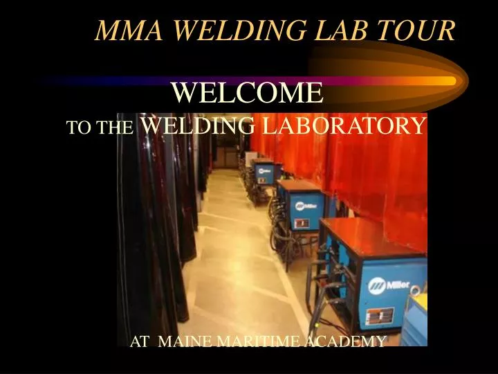 mma welding lab tour