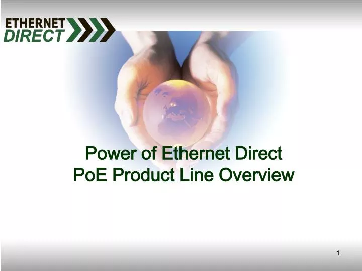 power of ethernet direct poe product line overview