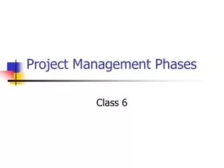 Project Management Phases