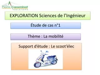 exploration sciences de l ing nieur