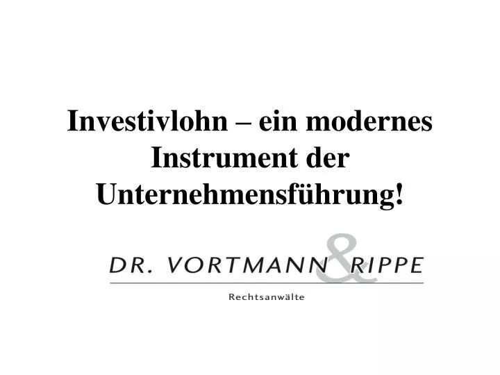 investivlohn ein modernes instrument der unternehmensf hrung