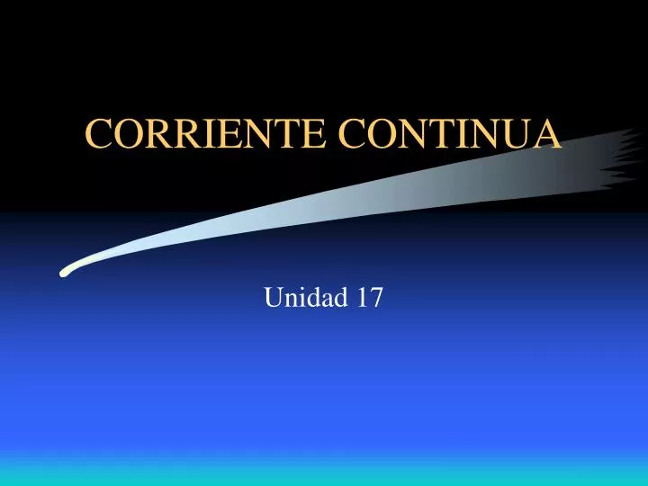 corriente continua