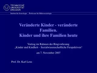 Institut für Soziologie Professur für Mikrosoziologie