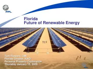 Florida Future of Renewable Energy