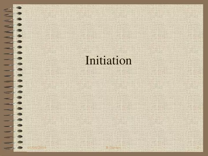 initiation