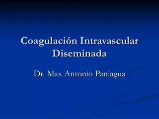 coagulaci n intravascular diseminada