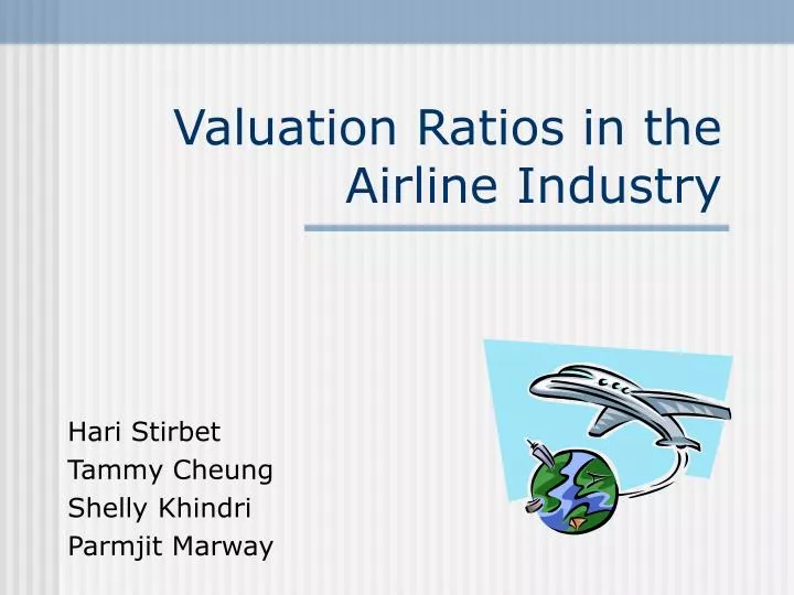 valuation ratios in the airline industry