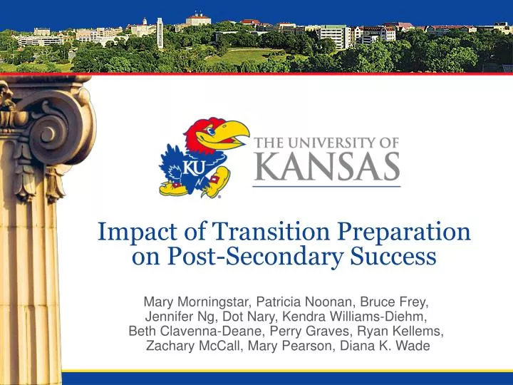 impact of transition preparation on post secondary success