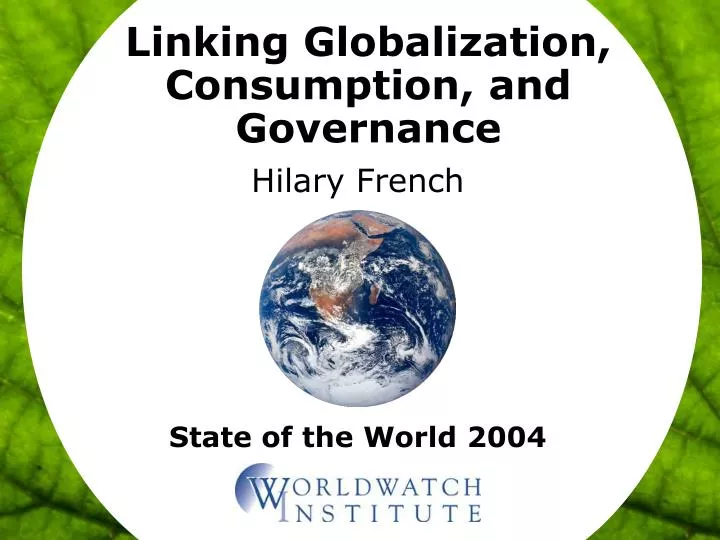 linking globalization consumption and governance