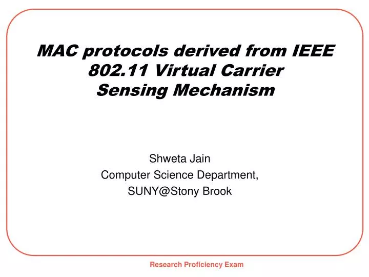 mac protocols derived from ieee 802 11 virtual carrier sensing mechanism