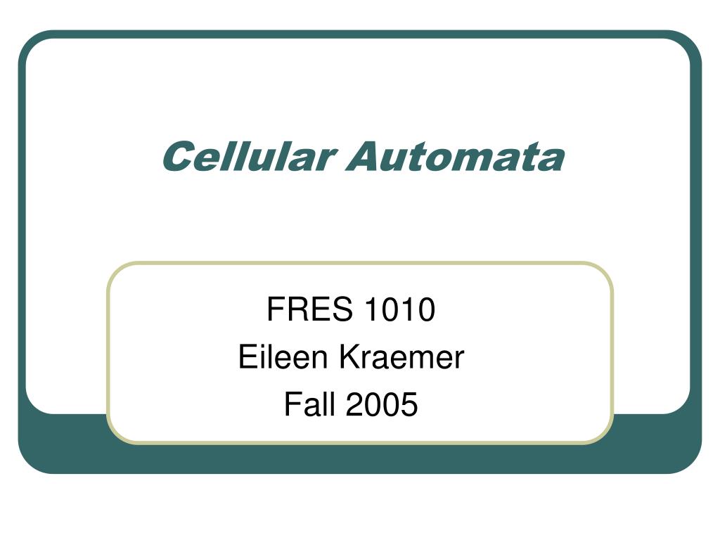 PPT - Cellular Automata PowerPoint Presentation, free download - ID:592062