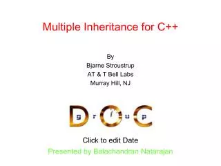 Multiple Inheritance for C++