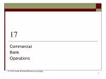 Commercial Bank Operations - slide 1