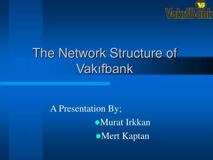 the network structure of vak fbank