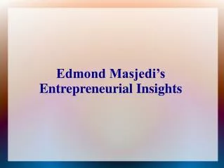 Edmond Masjedi