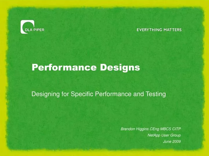 performance designs